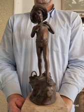 ANTICA SCULTURA BRONZO LIBERTY