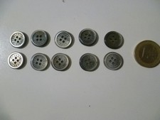 10 BOTTONI GRIGIO SFUM RESINA