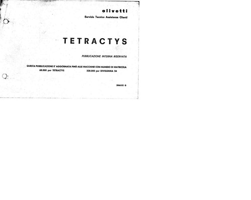 Manuale tecnico olivetti - tecnico,