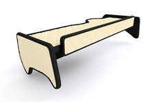 TAVOLO LUNGO CRUSCOTTO LED IN LEGNO MAN CABINA STRETTA TGA TGL CHAMPAGNE