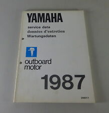 Dati Di Manutenzione Yamaha Motori Fuoribordo Aggiornati 04/1987