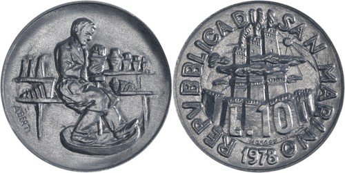 San marino lire alluminio - san,