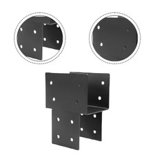 Staffa tappo palo resistente per gazebo 4x4 pollici pali legno metallo finitura nero