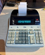 CALCOLATRICE OLIVETTI LOGOS 812 - SCRIVENTE CON CARTA