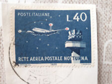 francobollo poste italiane l.40 rete aerea postale notturna