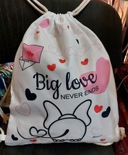 Elefante Borsa Sacca Zaino Zainetto a Spalla Tracolla Coulisse Portascarpe