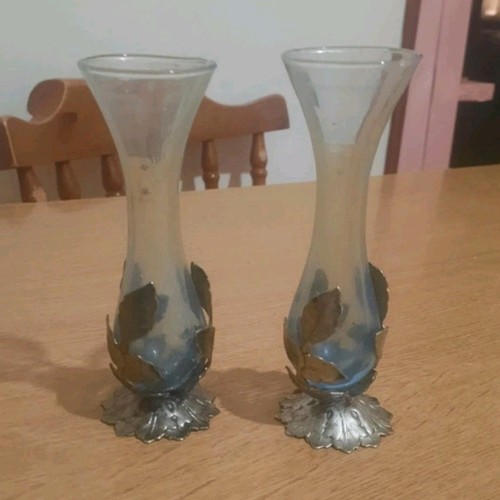 Coppia vasi vetro con - vasi,