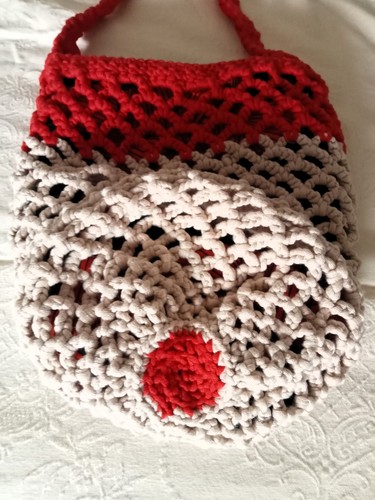 Shopper large crochet borsa - -,