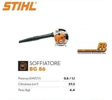 Soffiatore STIHL BG 86  BG86 potente getto aria - Professionale grandi superfici