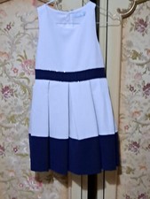 Abito Abel & Lula l elegante da cerimonia per bambina 10 Bianco  e blu In Tulle