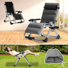 NAIZEA Sedia a Gravità Zero, Premium Prato Reclinabile Pieghevole Portatile Chaise Lounge