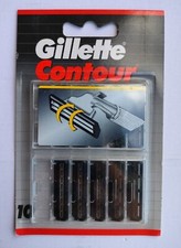 Pack 5 Lames GILLETTE "CONTOUR" Lot Rechange Rasoir HOMME Genre Contour Plus* +