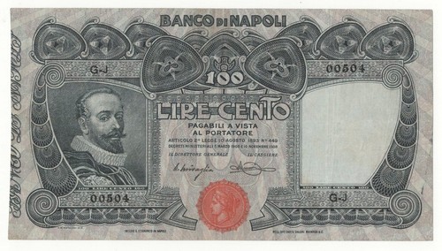 100 lire banco - 100,