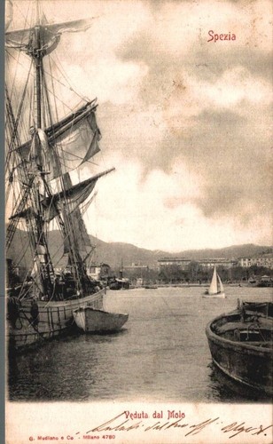 Spezia veduta del molo f - veduta,