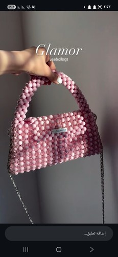 Borsa lusso rosa fatta a - borsa,