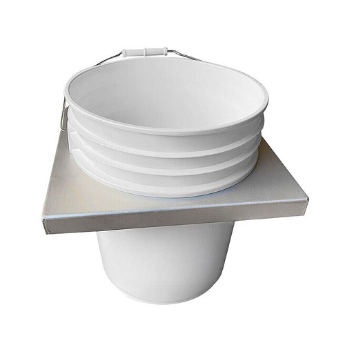 Gallon aluminum bucket rack - aluminum,