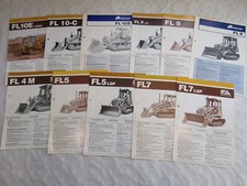 11 depliant Fiat Allis FL4 FL7 FL9 FL10 cingoli dozer anni 70/80