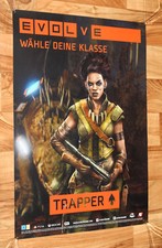 Videogioco Evolve Raro Poster Promo 59x42cm Playstation 4 Xbox One Trapper