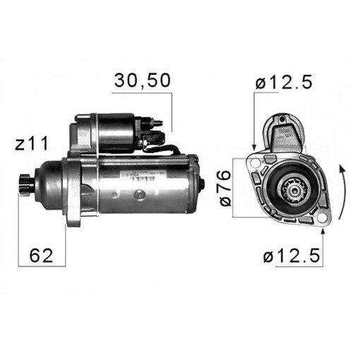 Motor arranque em099g - de,