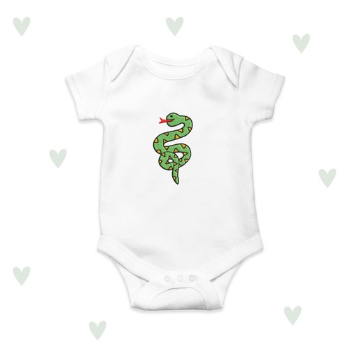 Body neonato serpente - , rettile