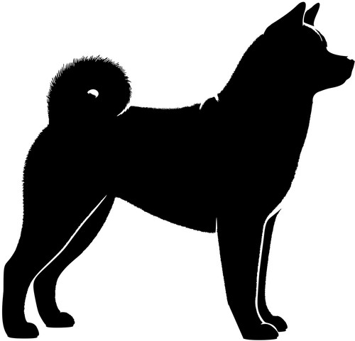Adesivo american akita - adesivo,