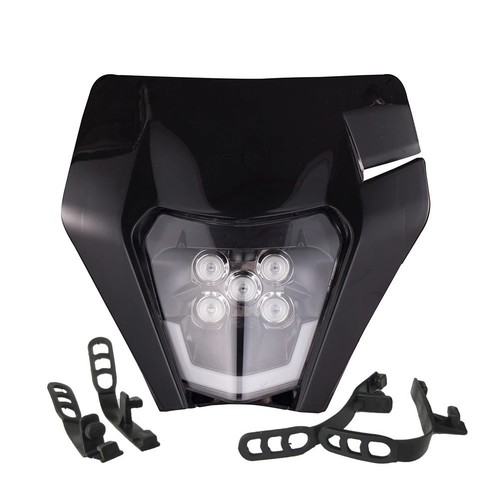 Maschera faro led per enduro - maschera,