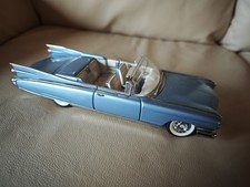 Franklin Mint 1:24 Cadillac Eldorado Biarritz 1959 blu modellino auto cabrio US Car