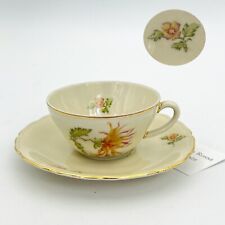 Tazzina da per caffe antica in porcellana Bavaria tazza a fiori anni 40 Rose 3