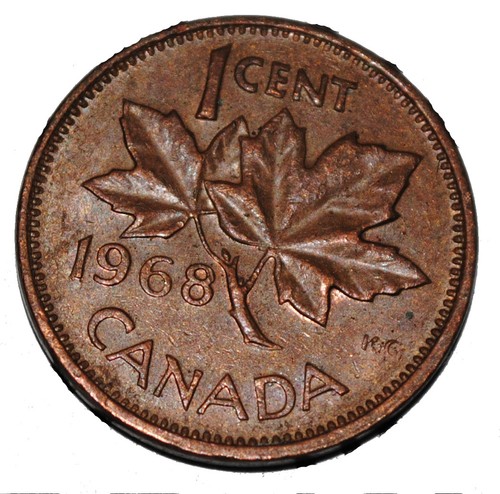 Canada 1968 cent copper - cent, one
