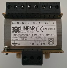 Trasformatore monofase di