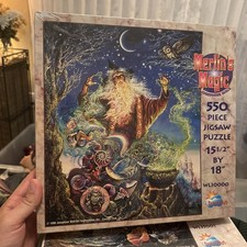 Puzzle vintage Sunsout Merlins Magic by Josephine Wall 550 pezzi RARO SIGILLATO