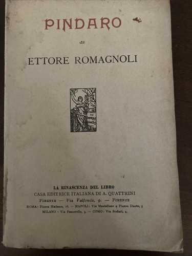 Pindaro romagnoli ettore - pindaro,