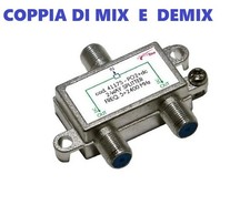 MIX DEMIX COPPIA SATELLITE TERRESTRE MISCELATORE DEMISCELATORE SAT DVBT DVBS EDI