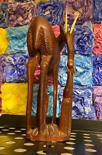 scultura in legno africana animali