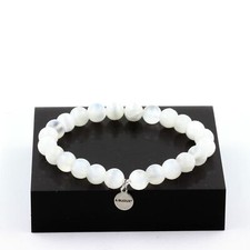 Bracciale perle selenite del - bracciale,