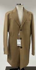 CAPPOTTINO UOMO CAMMELLO BEIGE PURA LANA VERGINE MADE IN ITALY 48 50 ULTIMI CAPI