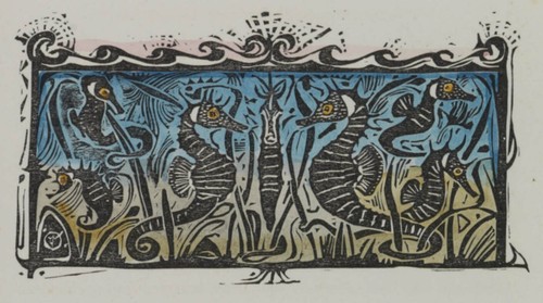 Seahorse society walter crane - seahorse,