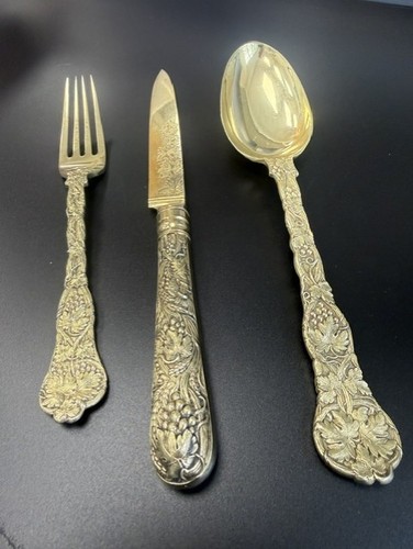 Antico set cucchiaio - , forchetta