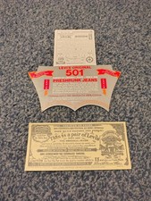 LEVIS 501 VINTAGE JEANS TAGS