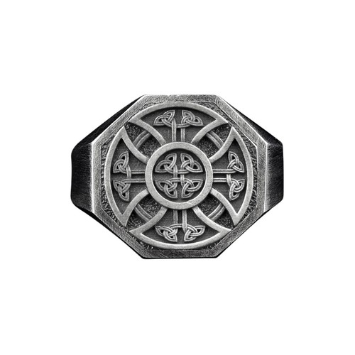 Anello argento con - con, croce