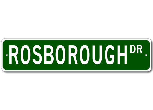 Cartello stradale rosborough - cartello,