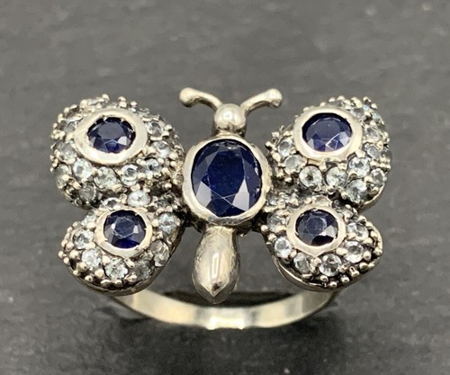 Anello farfalla zaffiro - , e