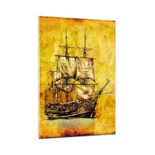 Quadro su Vetro 50x70cm Nave