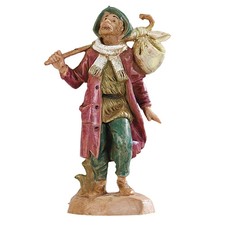 Statuine presepe Pastore con fardello Categoria 6,5cm Fontanini (cod.20)