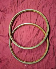 COPPIA di CERCHI in legno per