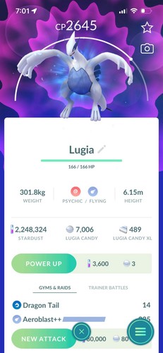 Apex lugia purificato - lugia,