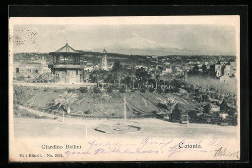 Cartolina catania giardino - cartolina,