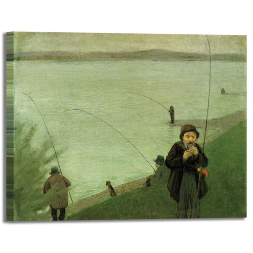 Macke pescatori sul reno - macke,