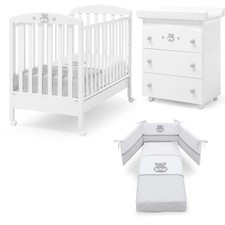 Erbesi - Tris Lettino Charly + Bagnetto + Piumone - Spedizione Gratuita