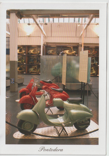 Vespa piaggio cartolina - vespa,